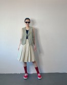 Beige Causal Waistcoat #250231
